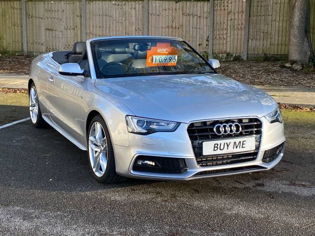 Audi A5 2.0 TDI 177 S Line 2dr Multitronic [Nav] Convertible Diesel Silver